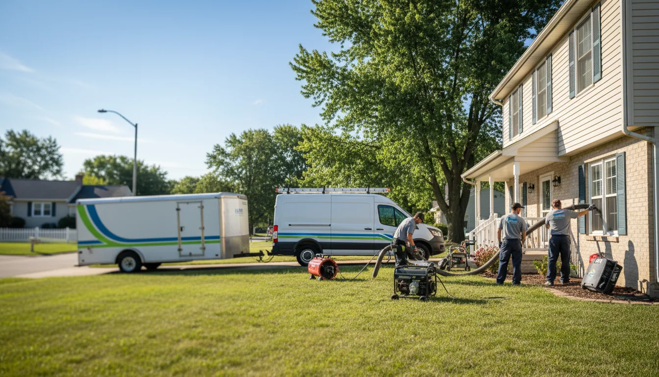 Flooded Basement Restoration And Cleanup With Repair in Millington, MI near me